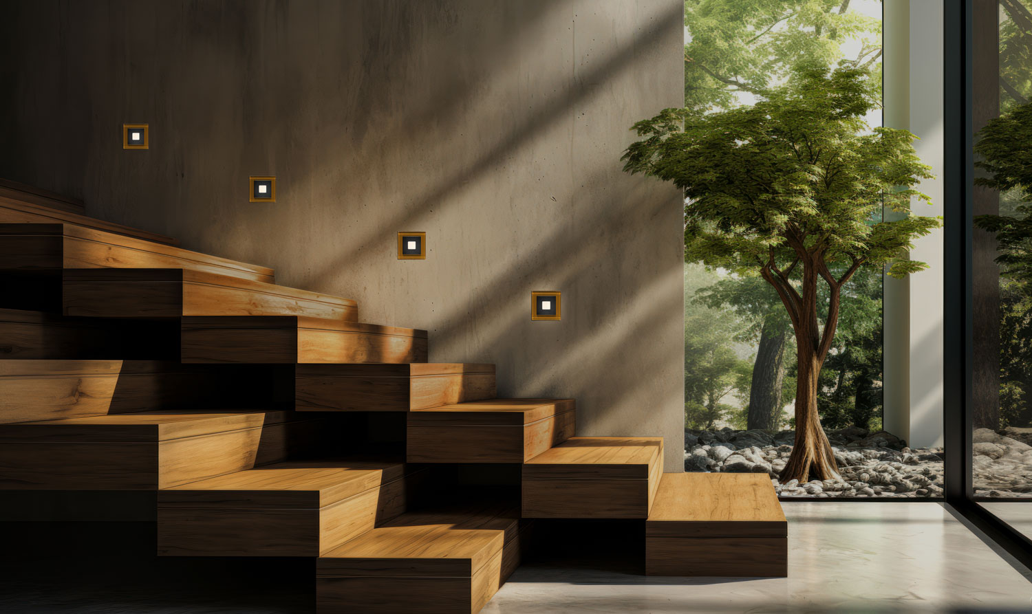 Treppenlicht_anthrazit_gold_stimmung_licht_an