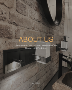 qles.style beleuchteter Lotionspender und Wasserglas