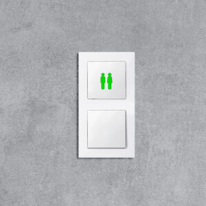 Symbollicht_WC_grün_frontal_2er_System_M_weiß