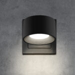 Wandleuchte_Akku_rund_ocean_plastic_frontal_licht_an